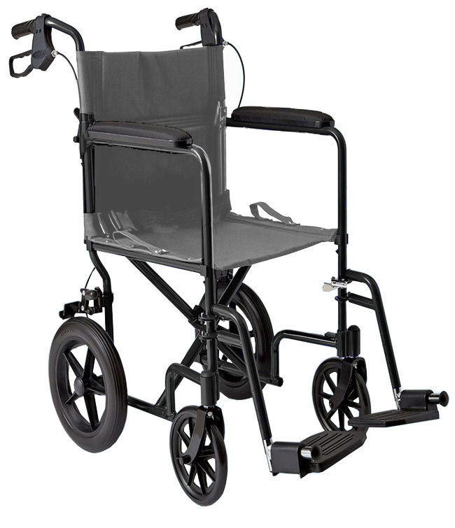 12″ Lightweight Transport Chair — MOBB Home Health Care, front view