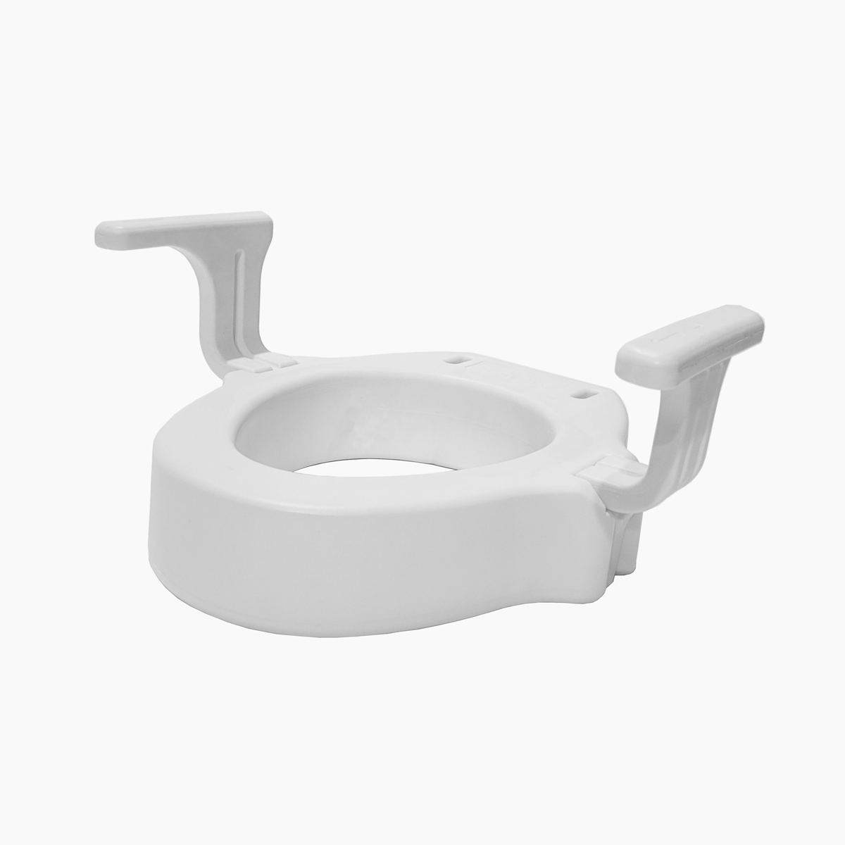 4″ Raised Toilet Seat with Handles — MOBB Home Health Care, side profile