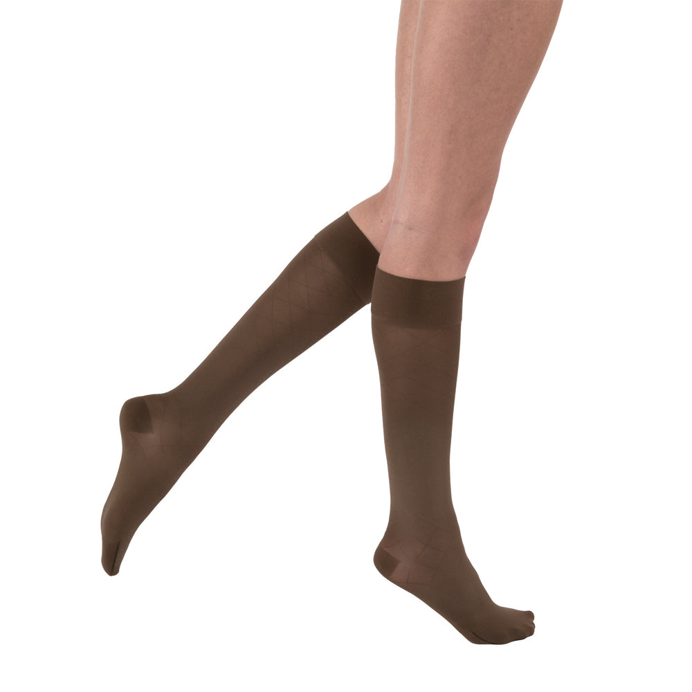 JOBST UltraSheer Diamond Pattern Compression Stockings 20-30 mmHg Knee High Closed Toe JOBST