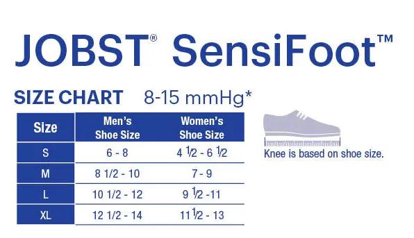 JOBST SensiFoot Diabetic Compression Socks 8 - 15 mmHg Knee High, Closed Toe | JOBST - Factory Direct Medical