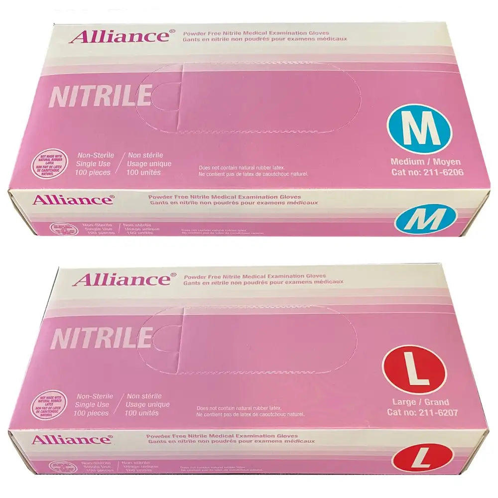 Alliance Nitrile Exam Gloves 100/Box Canada – Factory Direct