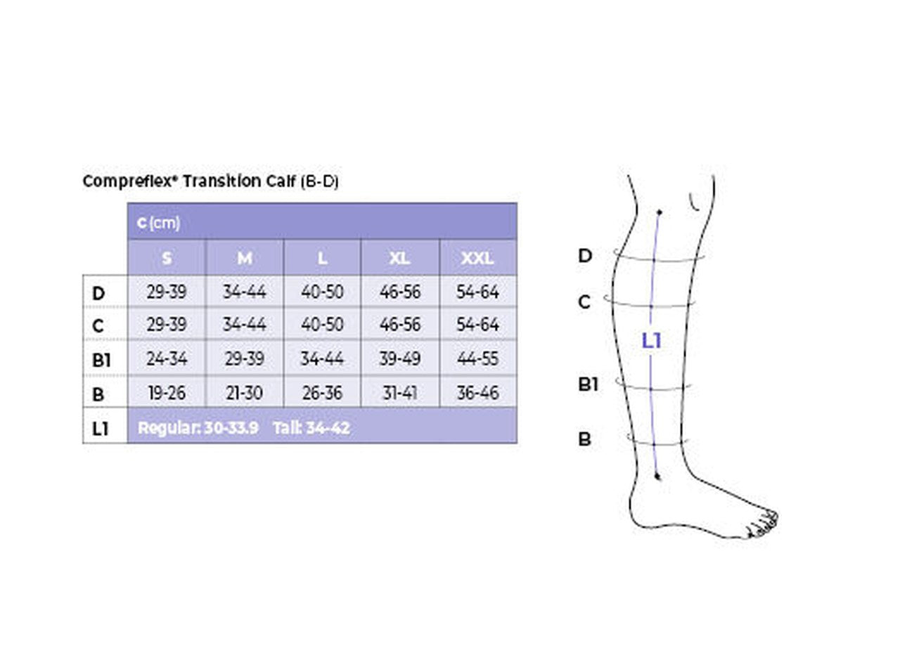 Sigvaris Compreflex Transition Calf 20-50 mmHg