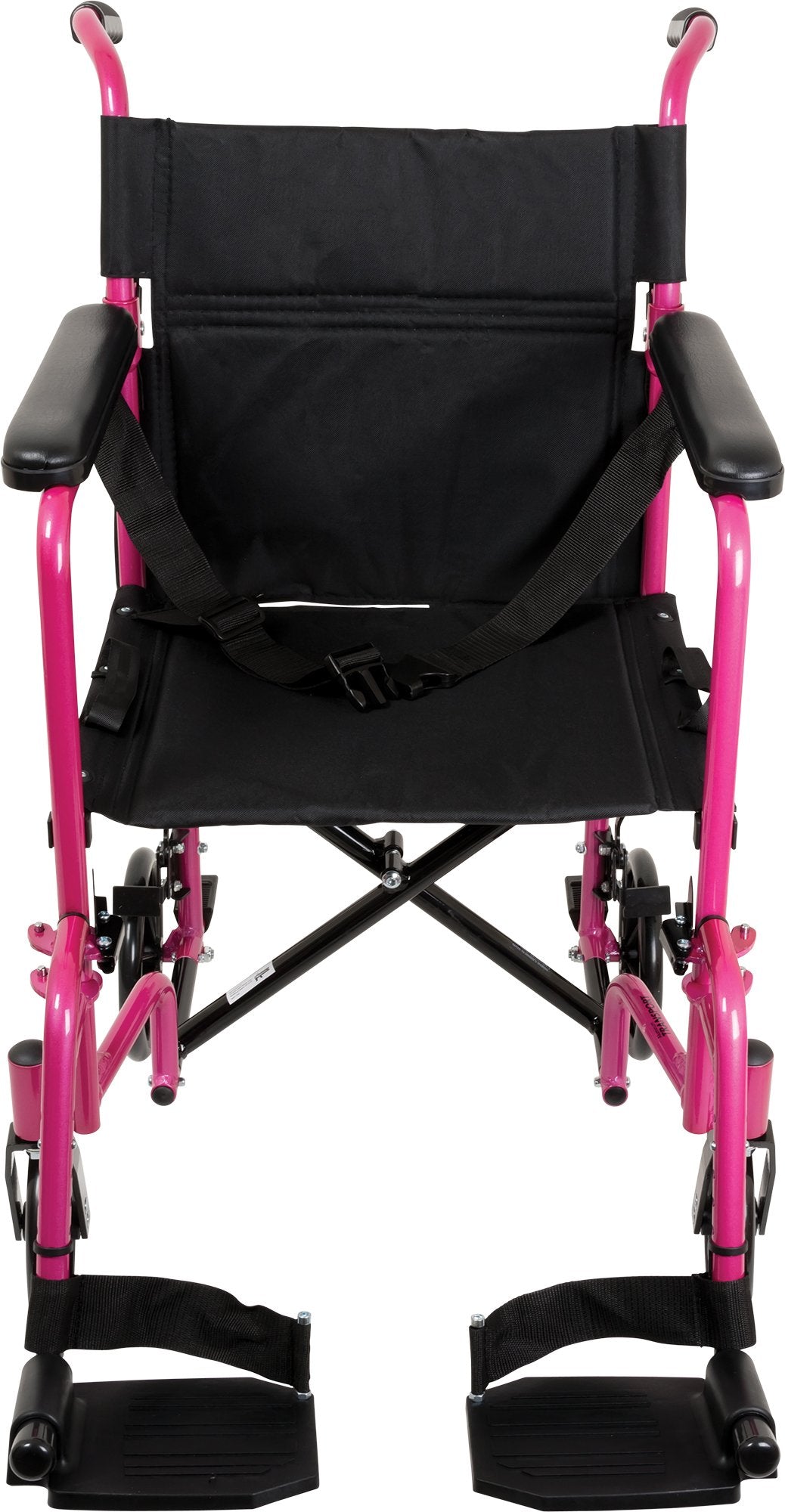 ProBasics Aluminum Transport Wheelchair - Black and Pink | Probasics - Factory Direct Medical