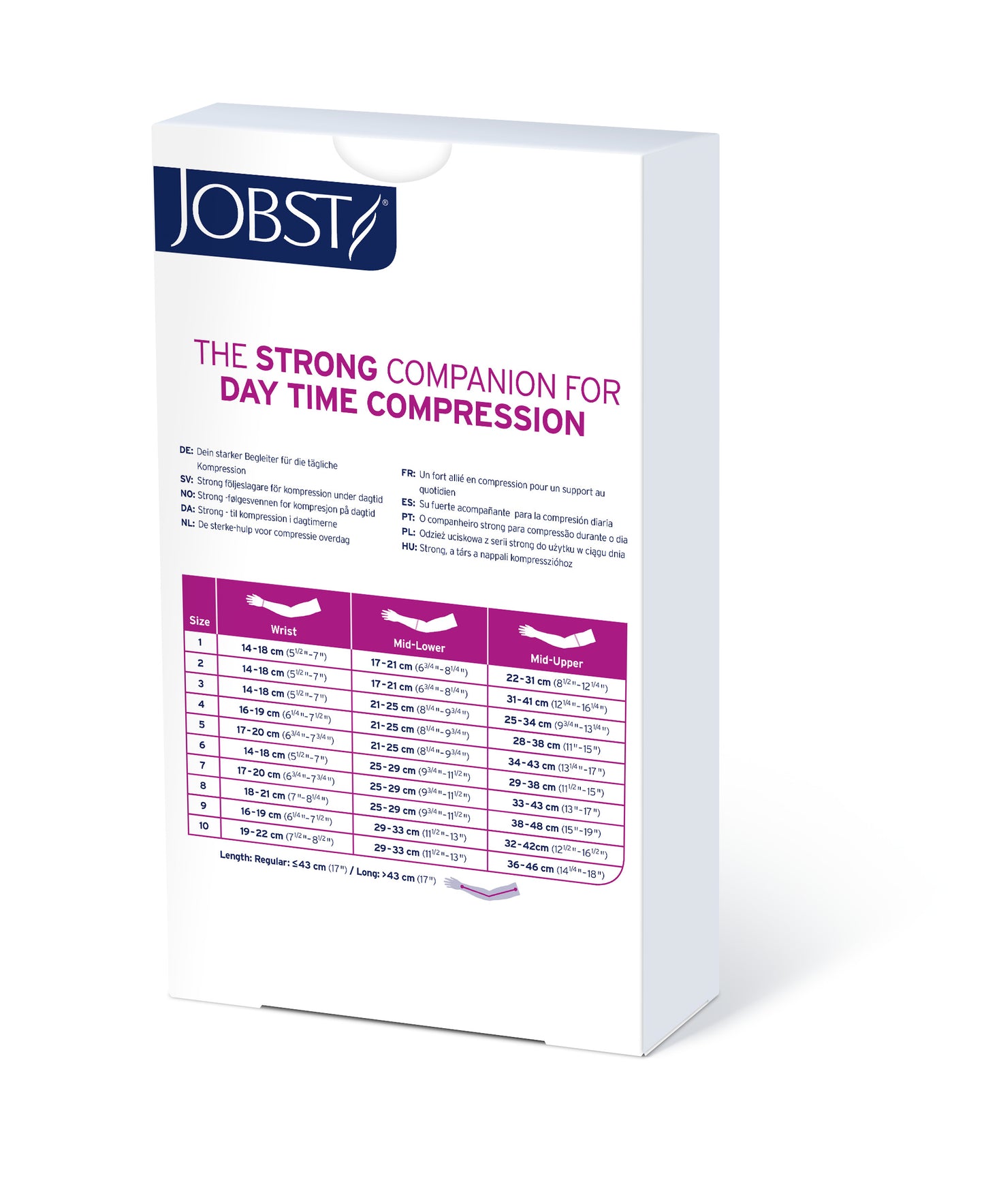 JOBST Bella Strong Armsleeve 15-20 mmHg with Silicone Band