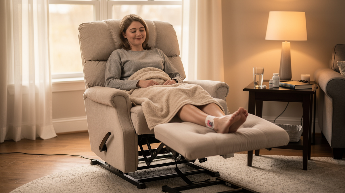 Using a Lift Chair During Recovery from Hip or Knee Replacement