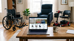 Factory Direct Medical online store showing wheelchairs, mobility scooters, and lift chairs for Canadians