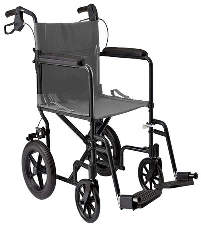 12″ Lightweight Transport Chair — MOBB Home Health Care, front view