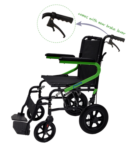 12″ Wheel Transport Chair — MOBB Home Health Care, in use