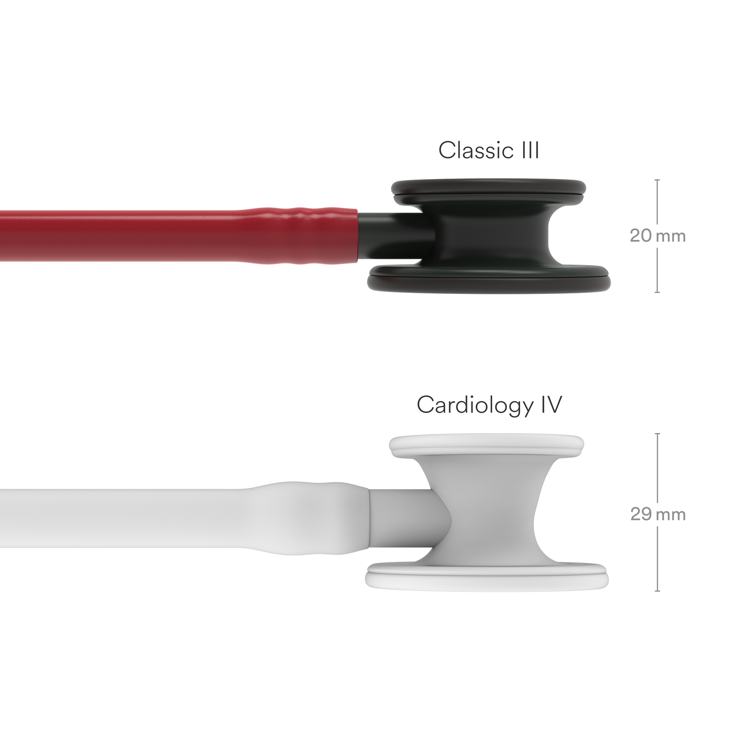 Littmann Classic III Stethoscope: Burgundy - Black Finish 5868