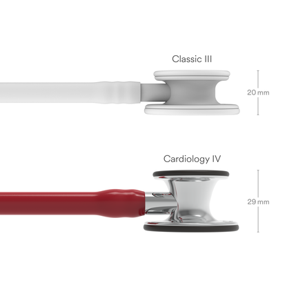 Littmann Cardiology IV Stethoscope: Burgundy & Mirror-Finish 6170