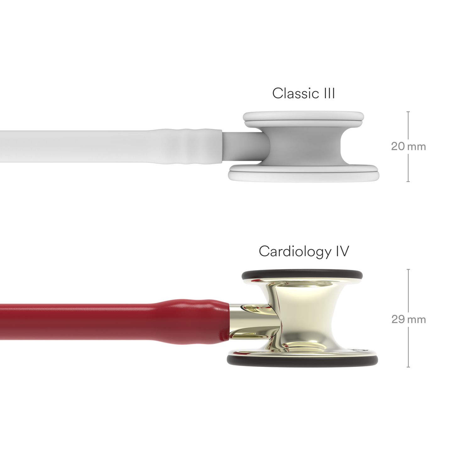 Littmann Cardiology IV Stethoscope: Champagne & Burgundy Tube 6176