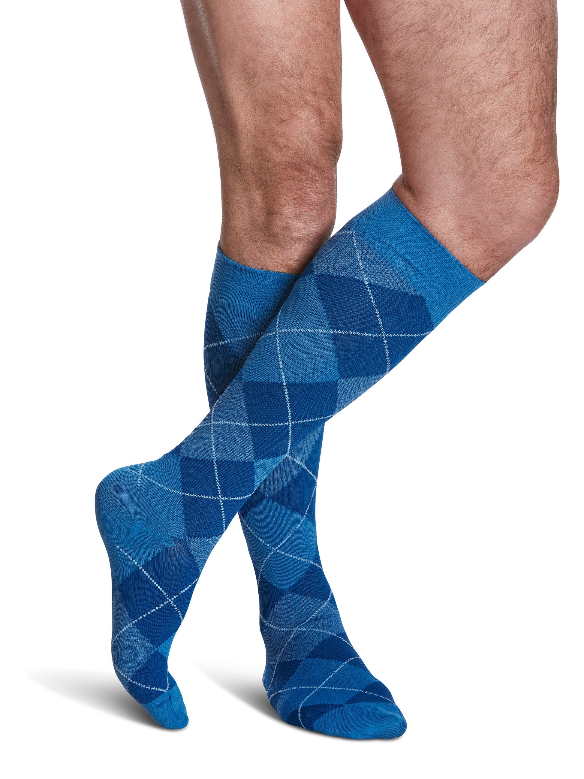Sigvaris 180 Microfiber Shades Compression Socks 15-20 mmHg Calf High For Men Closed Toe