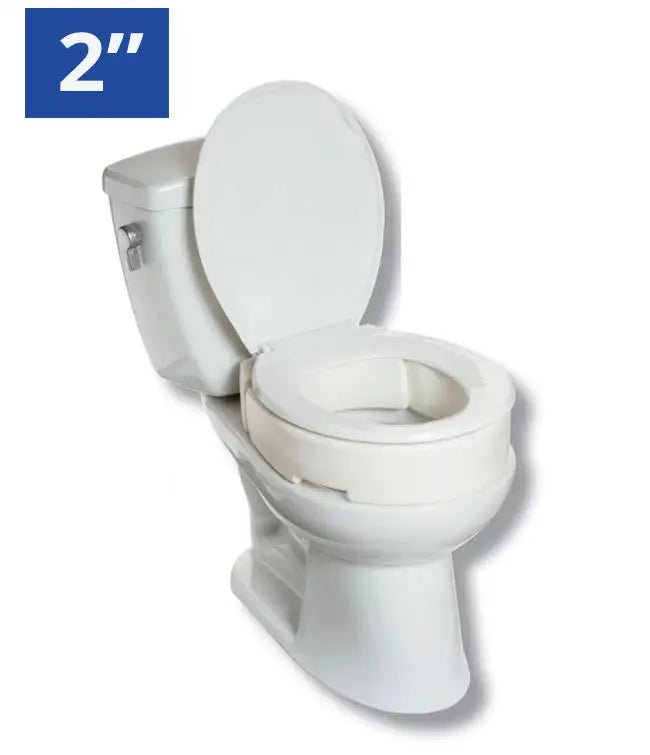 2" Hinged Raised Toilet Seat | Mobb - Factory Direct Medical