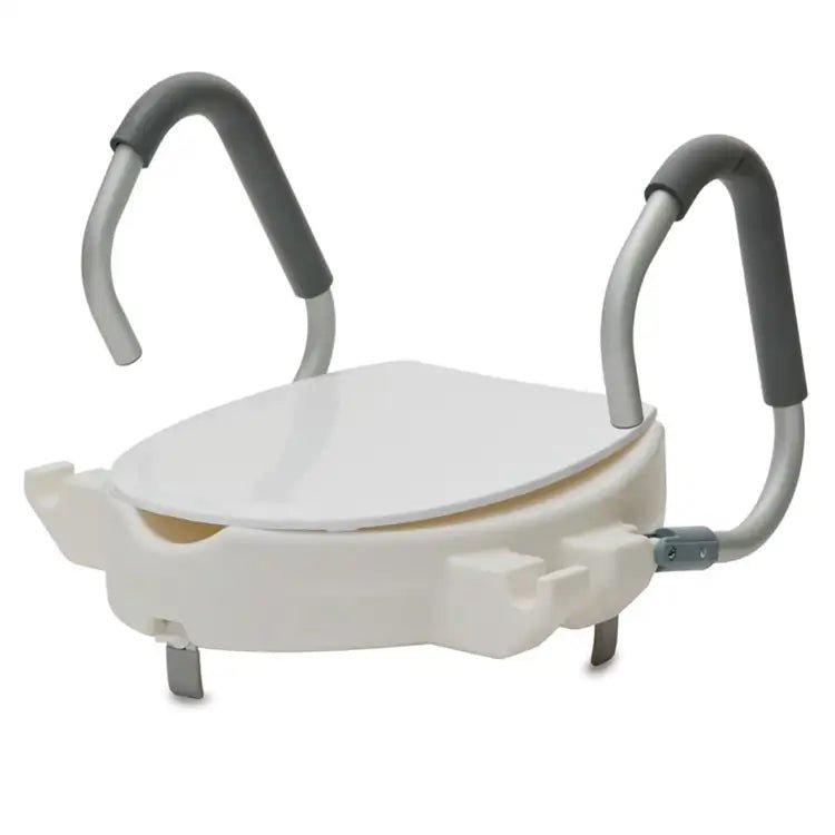 2" Raised Toilet Seat - Flip Back Arms | Ezee Life - Factory Direct Medical