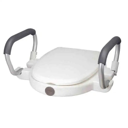 2" Raised Toilet Seat - Flip Back Arms | Ezee Life - Factory Direct Medical