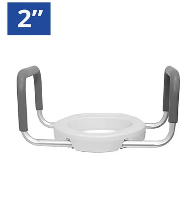 2” Raised Toilet Seat with Arms | Mobb - Factory Direct Medical