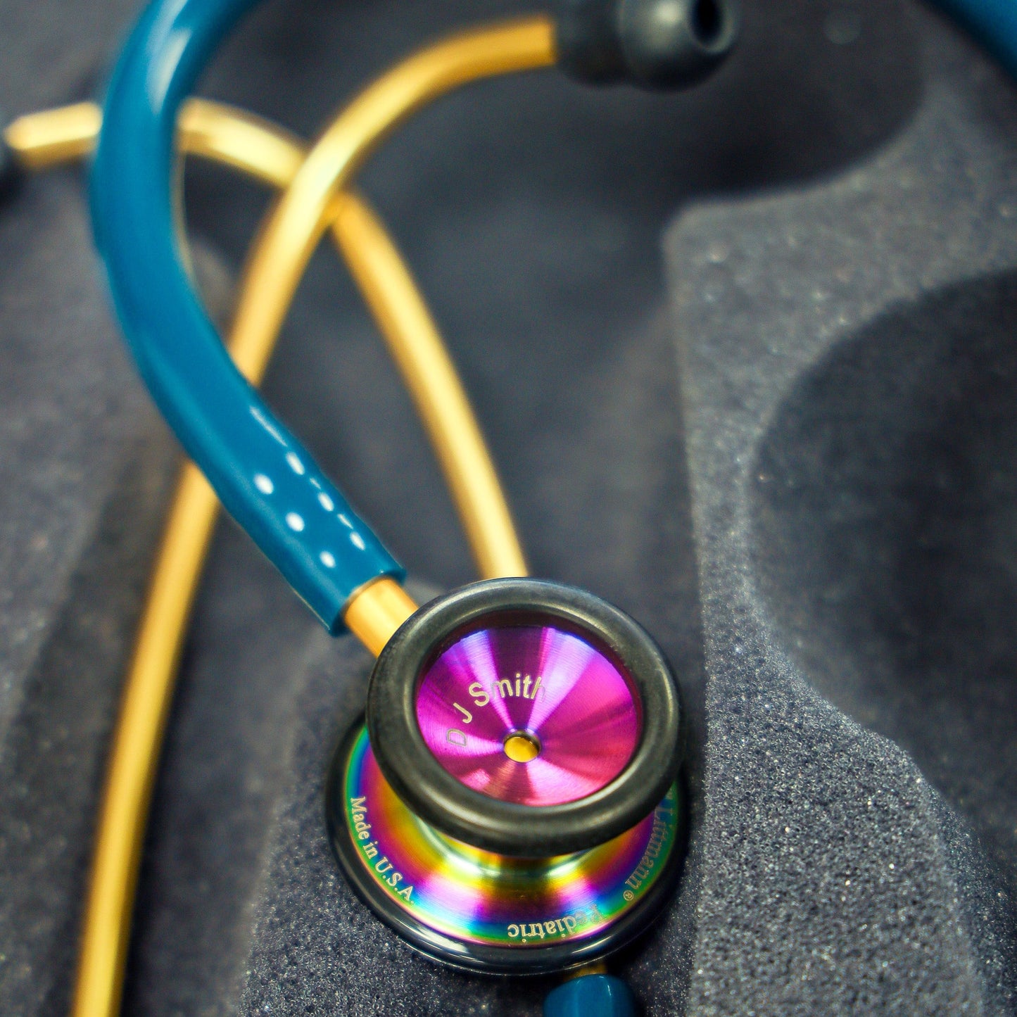 Littmann Classic II Paediatric Stethoscope: Caribbean Blue Rainbow 2153