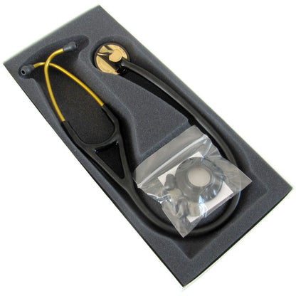 Littmann Master Cardiology Stethoscope: Black & Brass 2175