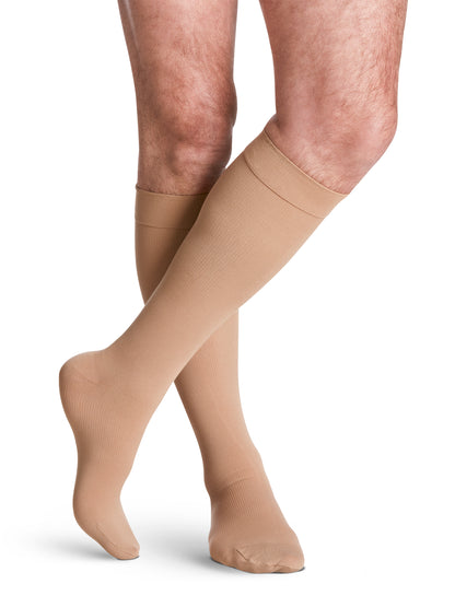 Sigvaris 230 Essential Cotton Compression Socks 20-30 mmHg Calf High for Men Closed Toe