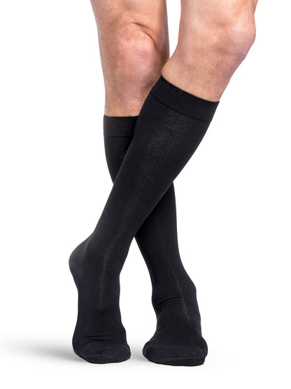Sigvaris 230 Essential Cotton Compression Socks 20-30 mmHg Calf High for Men Closed Toe