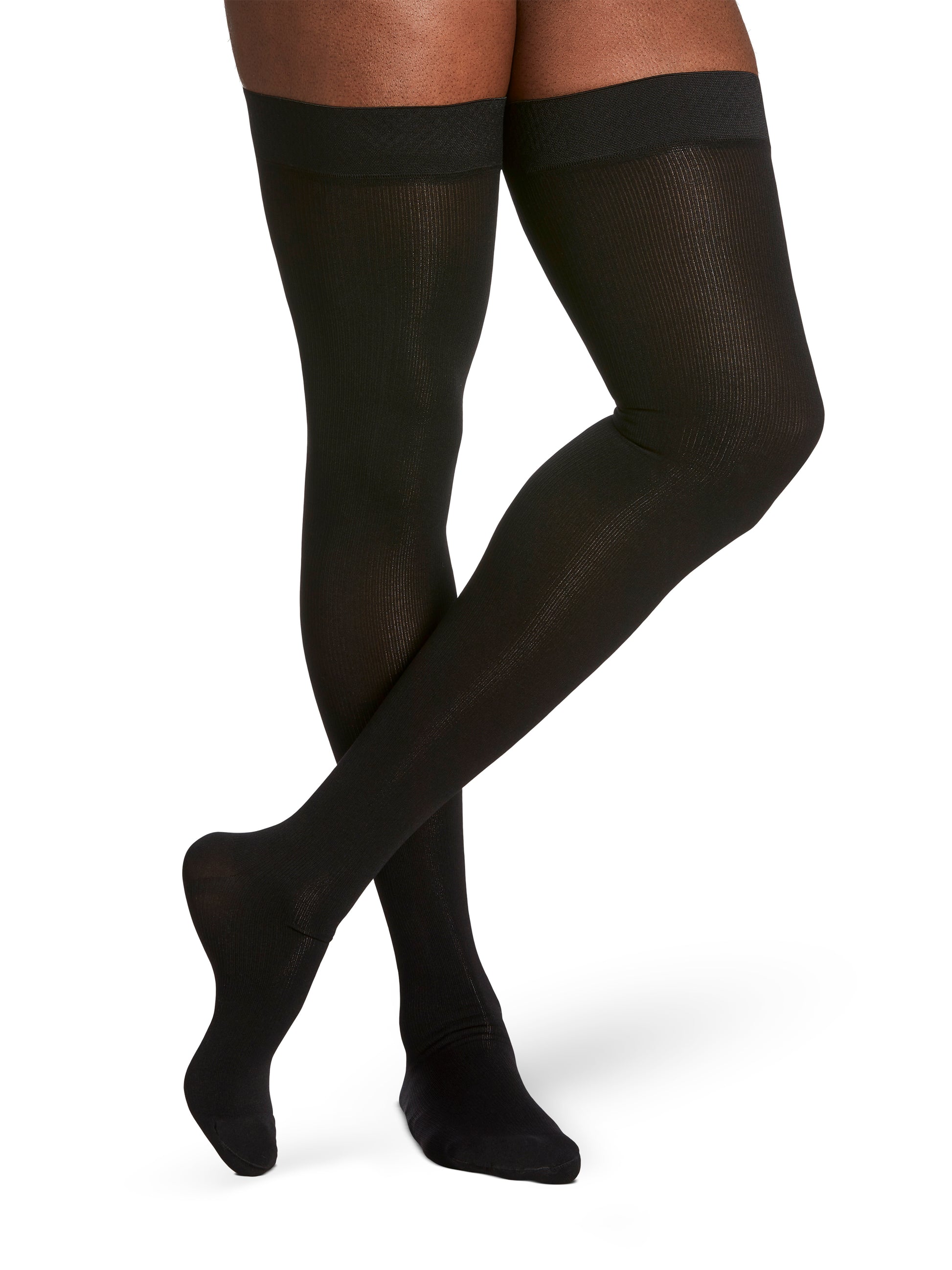 Sigvaris Men's Essential Cotton Thigh-High 20-30mmHg Men's Closed Toe