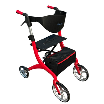 EZee Life Folding Rollator Walker – Lightweight, Height-Adjustable Mobility Aid