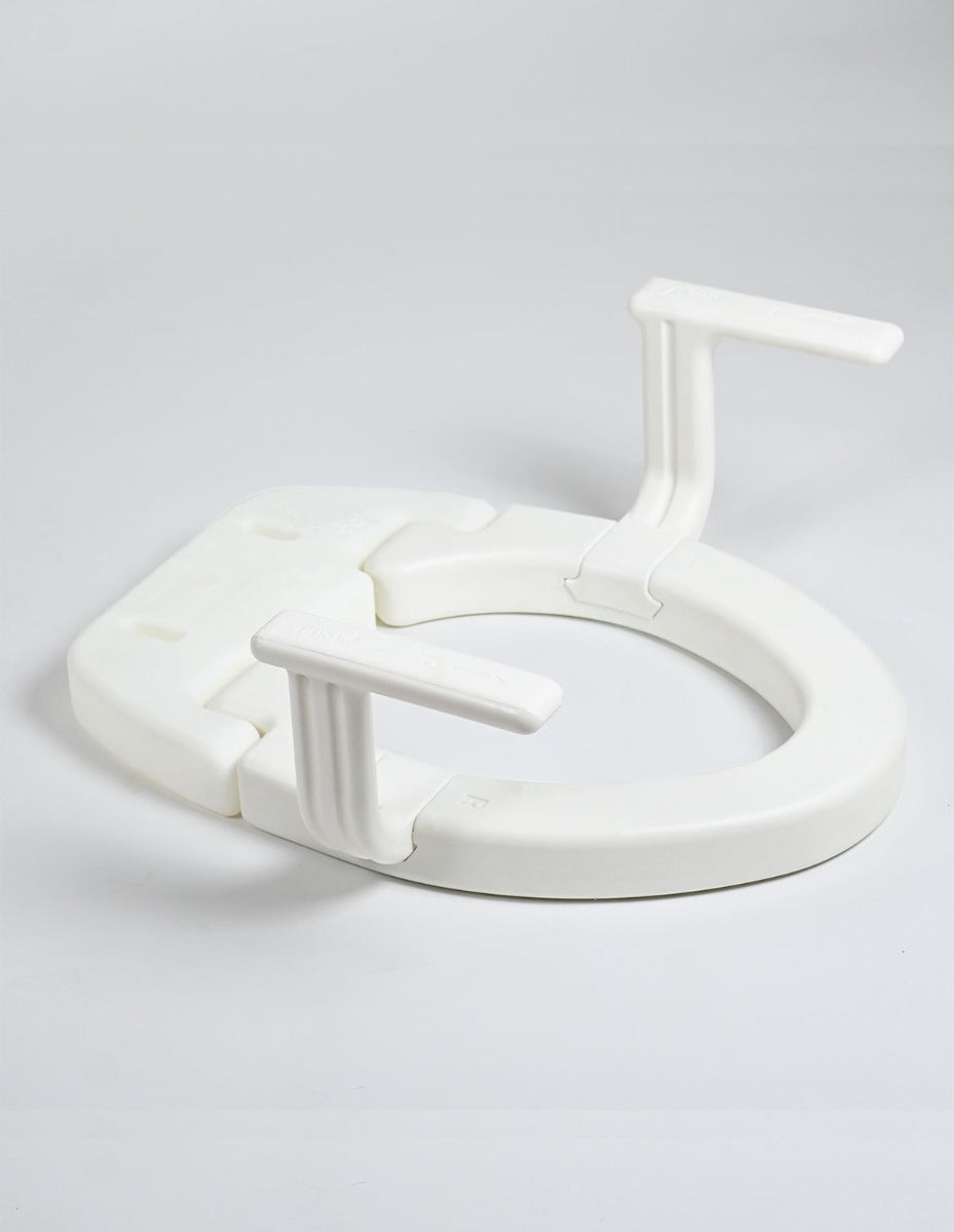 2″ Hinged Raised Toilet Seat with Handles — MOBB Home Health Care, side profile