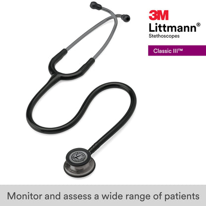 Littmann Classic III Stethoscope: Black & Smoke 5811
