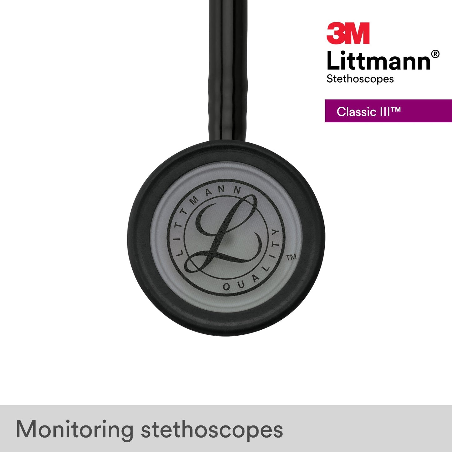Littmann Classic III Stethoscope: Black & Smoke 5811