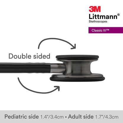 Littmann Classic III Stethoscope: Black & Smoke 5811