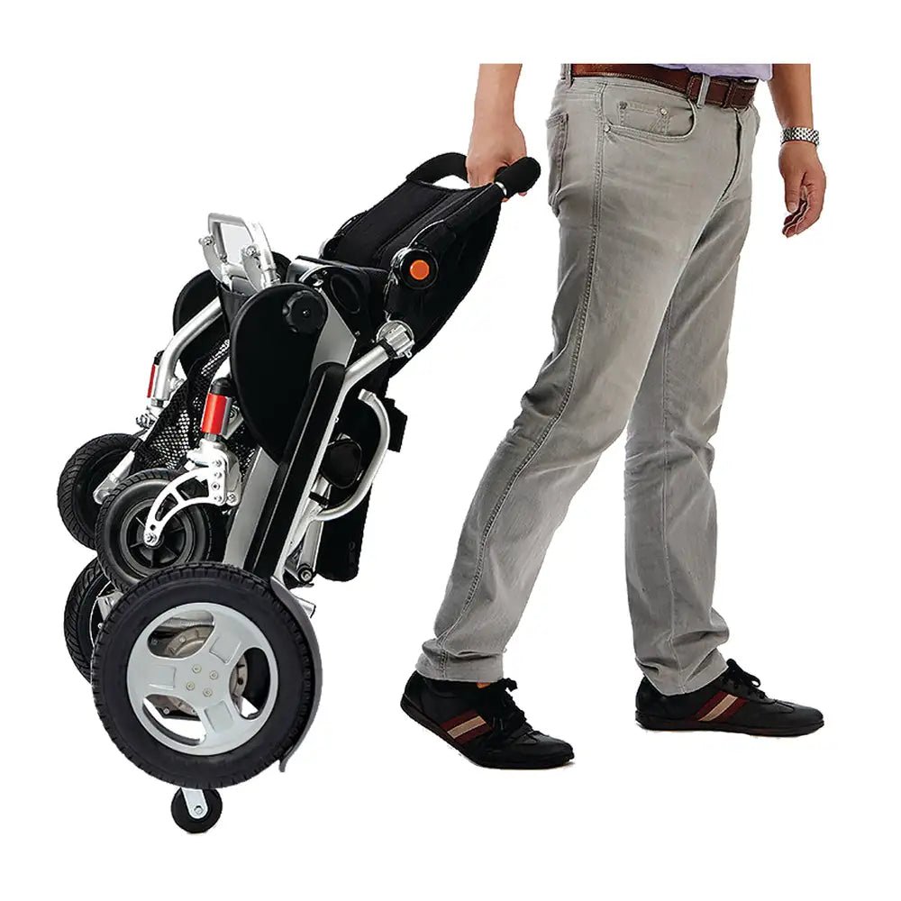 3G Platinum Folding Electric Wheelchair w/ 12" Rear Wheels - CH4085 | Ezee Life - Factory Direct Medical