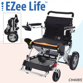 3G Platinum Folding Electric Wheelchair w/ 12" Rear Wheels - CH4085 | Ezee Life - Factory Direct Medical