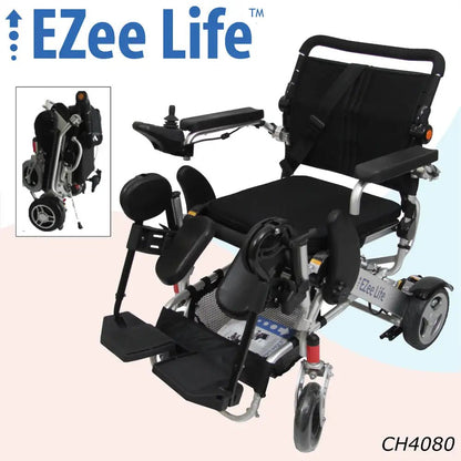 3G Platinum Folding Electric Wheelchair w/ 8" Rear Wheels - CH4080 | Ezee Life - Factory Direct Medical