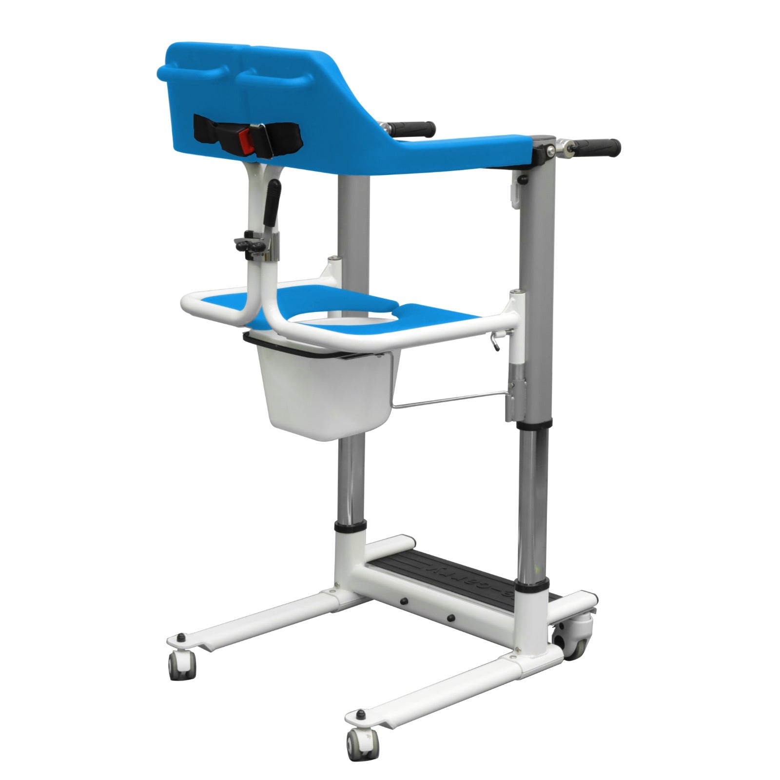 4 - IN - 1 MULTIFUNCTIONAL ELECTRIC LIFT TRANSFER, SHOWER, & COMMODE CHAIR | Ezee Life - Factory Direct Medical