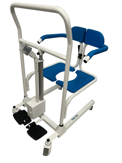 4 - In - 1 Multifunctional Electric Lift Transfer, Shower & Commode Chair | Ezee Life - Factory Direct Medical