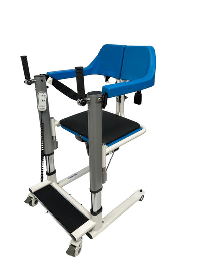 4 - IN - 1 MULTIFUNCTIONAL ELECTRIC LIFT TRANSFER, SHOWER, & COMMODE CHAIR | Ezee Life - Factory Direct Medical