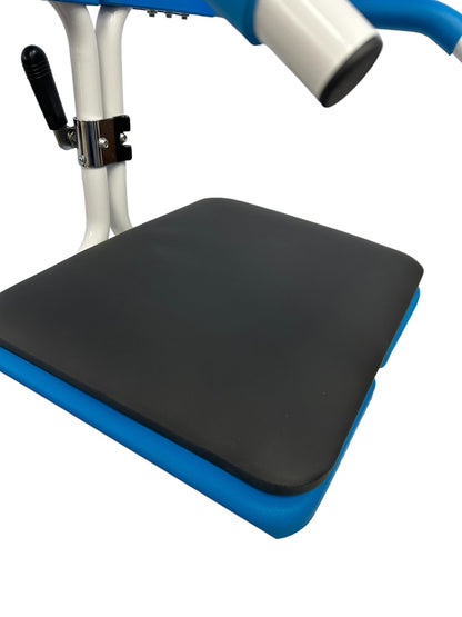 4 - IN - 1 MULTIFUNCTIONAL ELECTRIC LIFT TRANSFER, SHOWER, & COMMODE CHAIR | Ezee Life - Factory Direct Medical