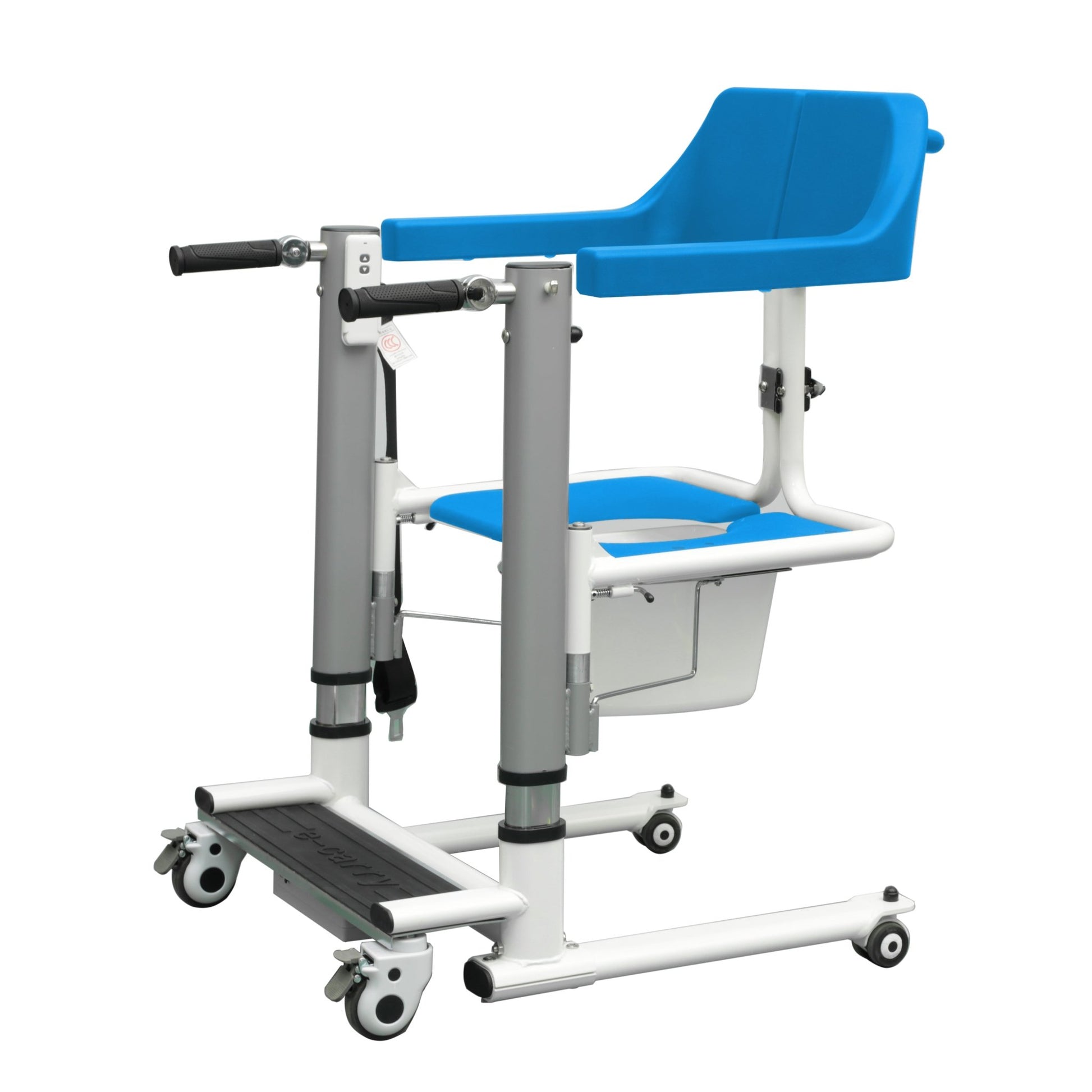 4 - IN - 1 MULTIFUNCTIONAL ELECTRIC LIFT TRANSFER, SHOWER, & COMMODE CHAIR | Ezee Life - Factory Direct Medical