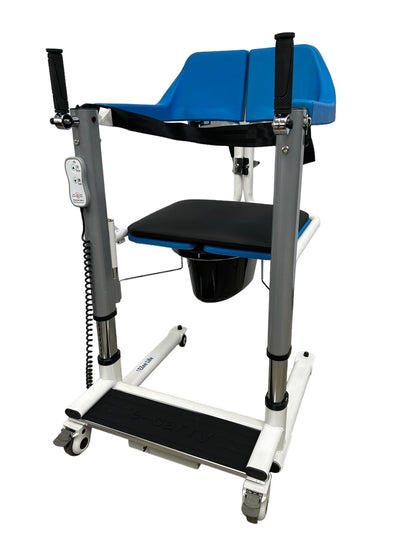 4 - IN - 1 MULTIFUNCTIONAL ELECTRIC LIFT TRANSFER, SHOWER, & COMMODE CHAIR | Ezee Life - Factory Direct Medical