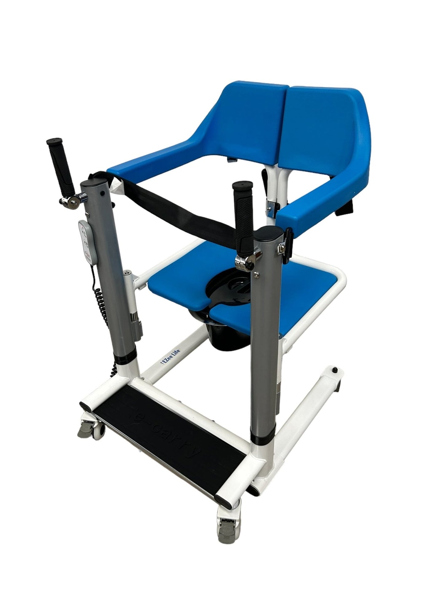 4 - IN - 1 MULTIFUNCTIONAL ELECTRIC LIFT TRANSFER, SHOWER, & COMMODE CHAIR | Ezee Life - Factory Direct Medical