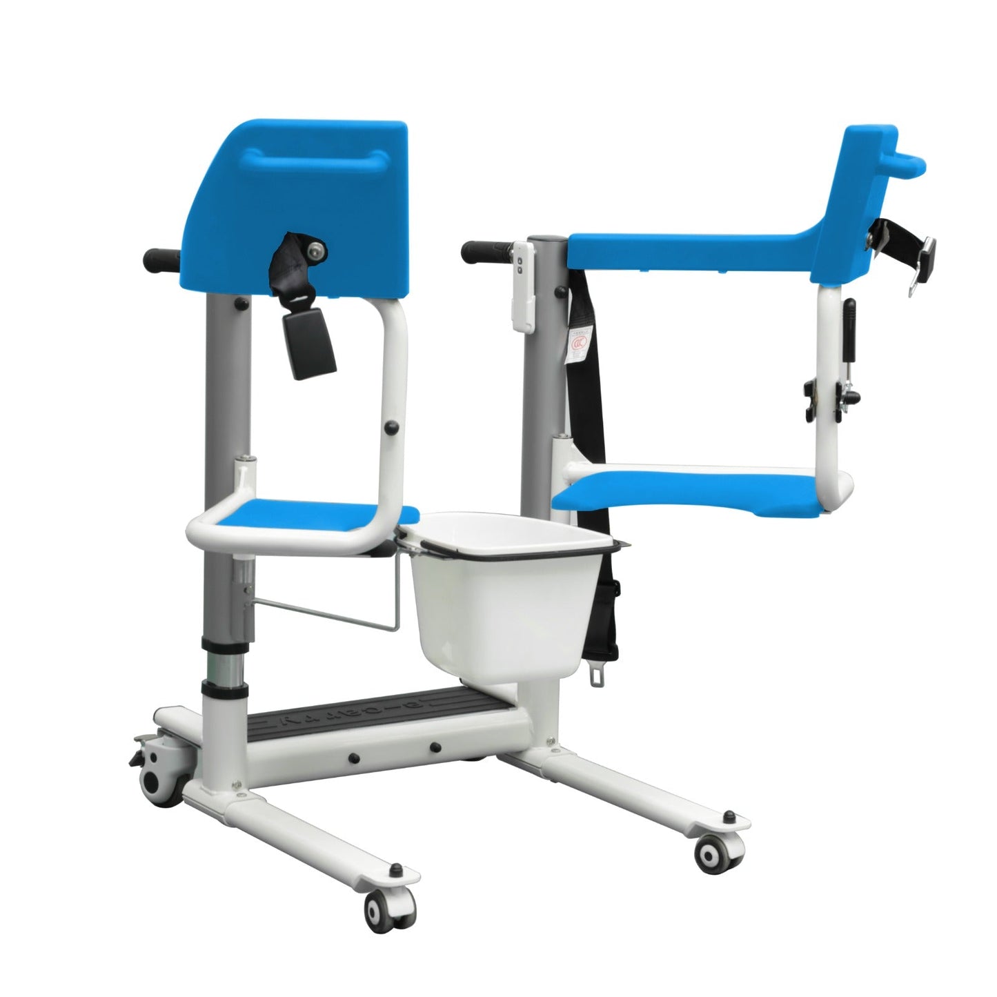 4 - IN - 1 MULTIFUNCTIONAL ELECTRIC LIFT TRANSFER, SHOWER, & COMMODE CHAIR | Ezee Life - Factory Direct Medical