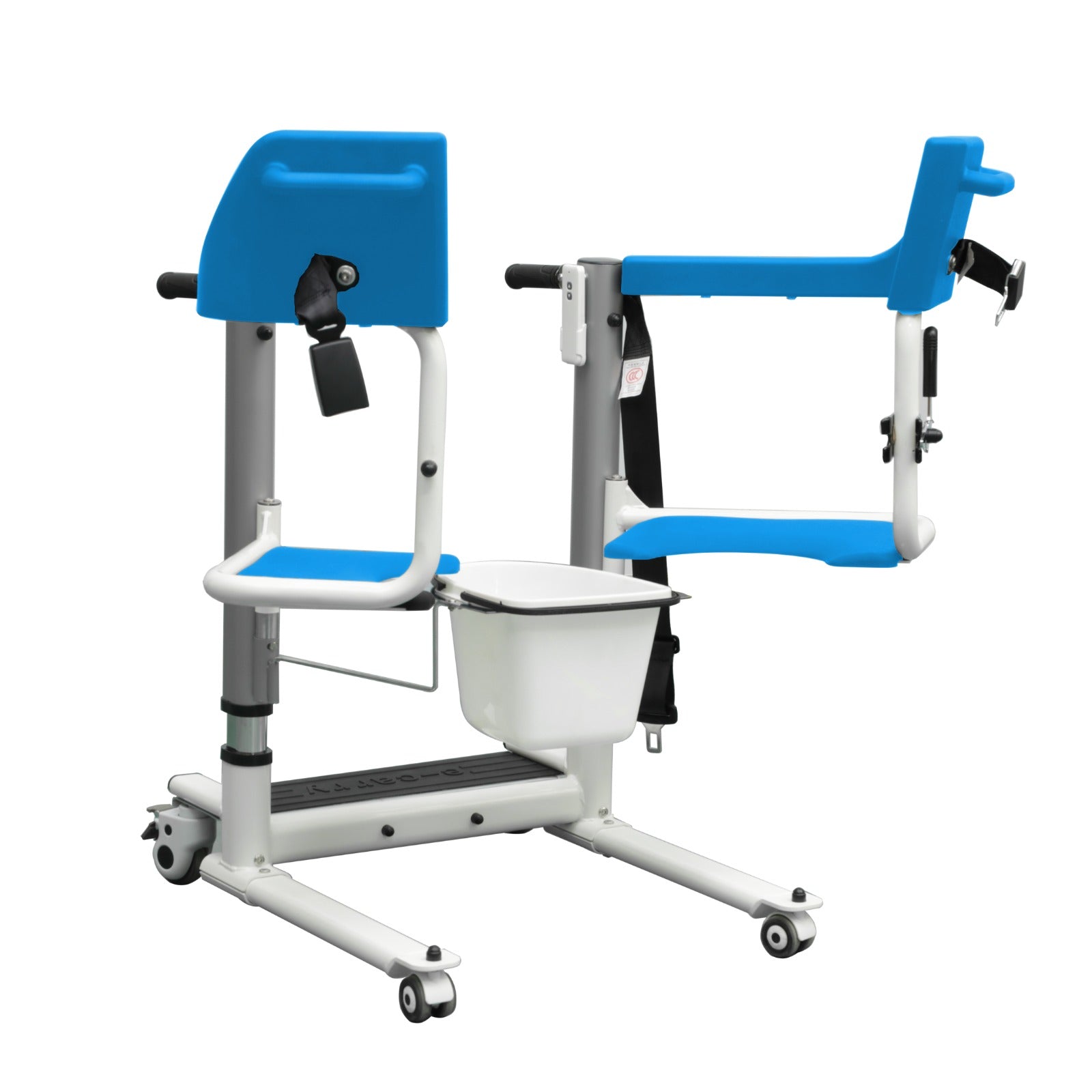 4 - IN - 1 MULTIFUNCTIONAL ELECTRIC LIFT TRANSFER, SHOWER, & COMMODE CHAIR | Ezee Life - Factory Direct Medical