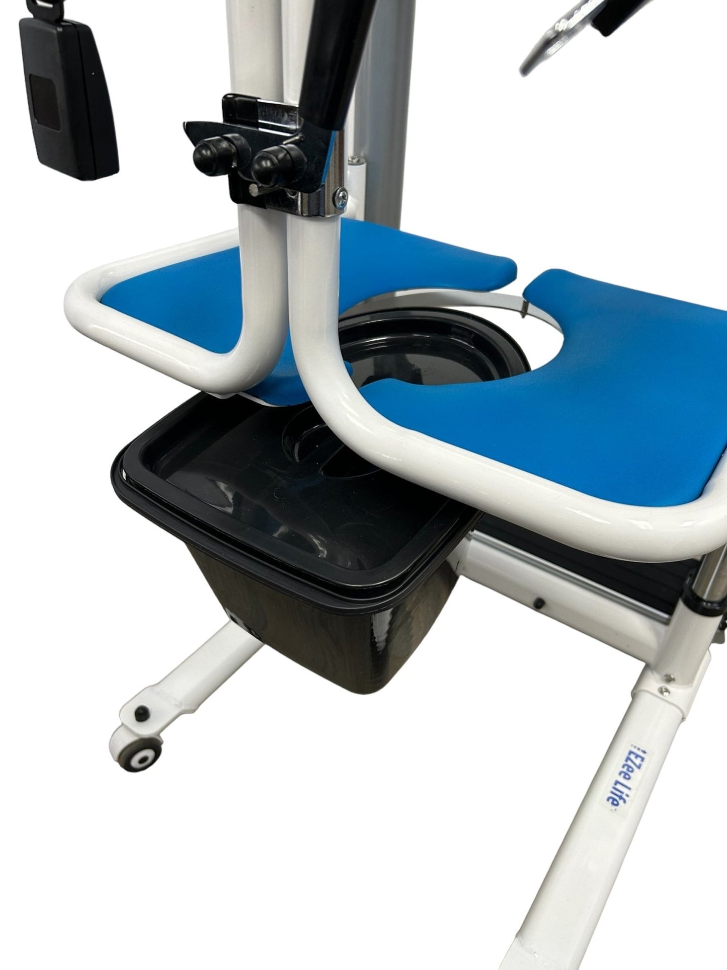 4 - IN - 1 MULTIFUNCTIONAL ELECTRIC LIFT TRANSFER, SHOWER, & COMMODE CHAIR | Ezee Life - Factory Direct Medical