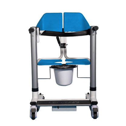 4 - IN - 1 MULTIFUNCTIONAL ELECTRIC LIFT TRANSFER, SHOWER, & COMMODE CHAIR | Ezee Life - Factory Direct Medical