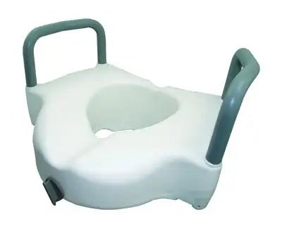 4" Raised Toilet Seat w/Arms | Ezee Life - Factory Direct Medical