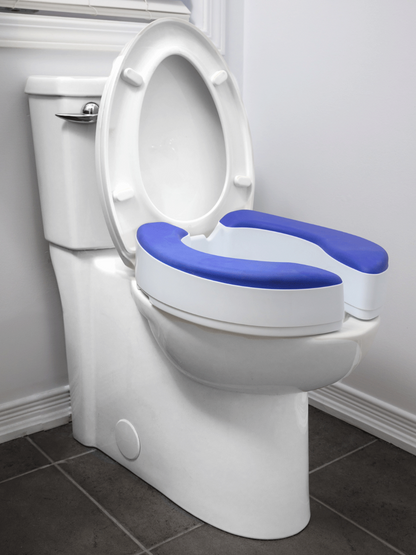 Adjustable Raised Toilet Seat — MOBB Home Health Care, in use