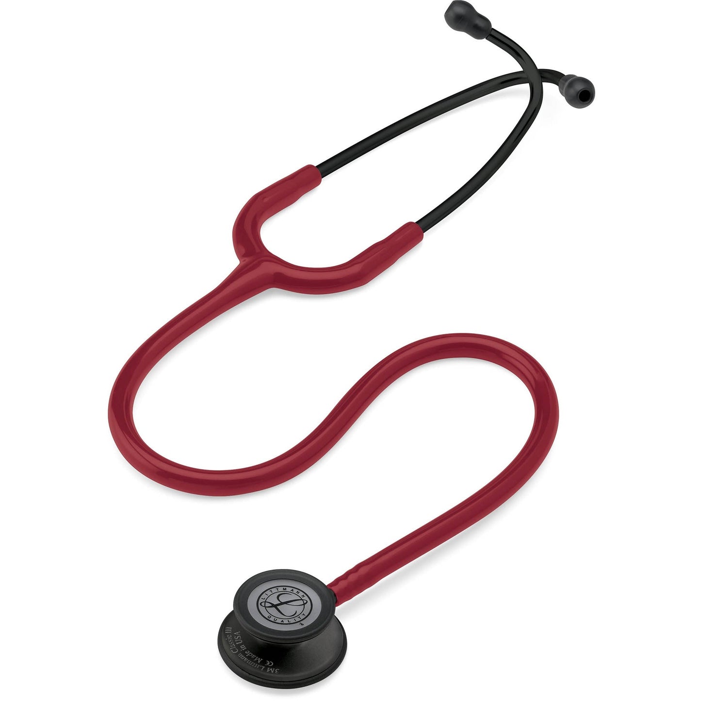 Littmann Classic III Stethoscope: Burgundy - Black Finish 5868