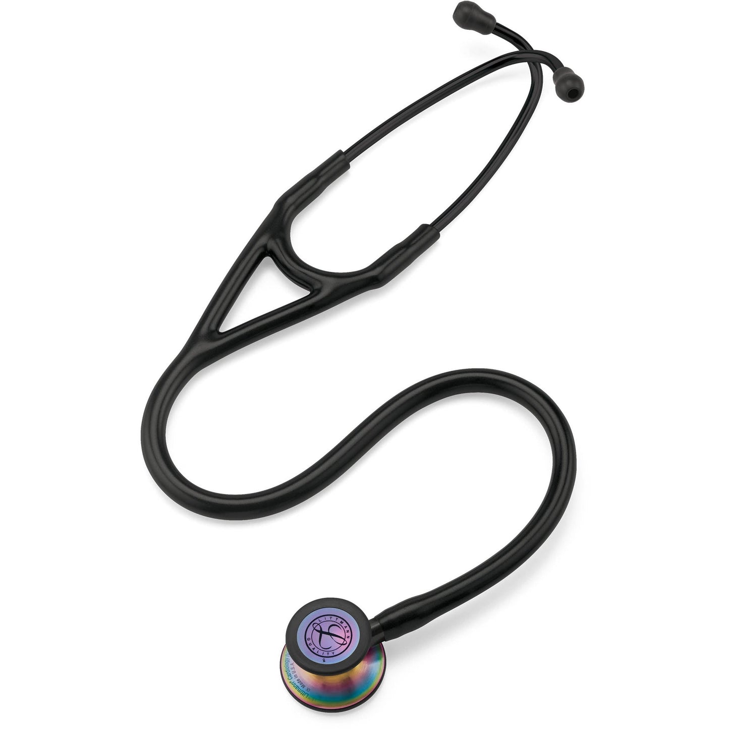 Littmann Cardiology IV Stethoscope: Black & Rainbow 6165