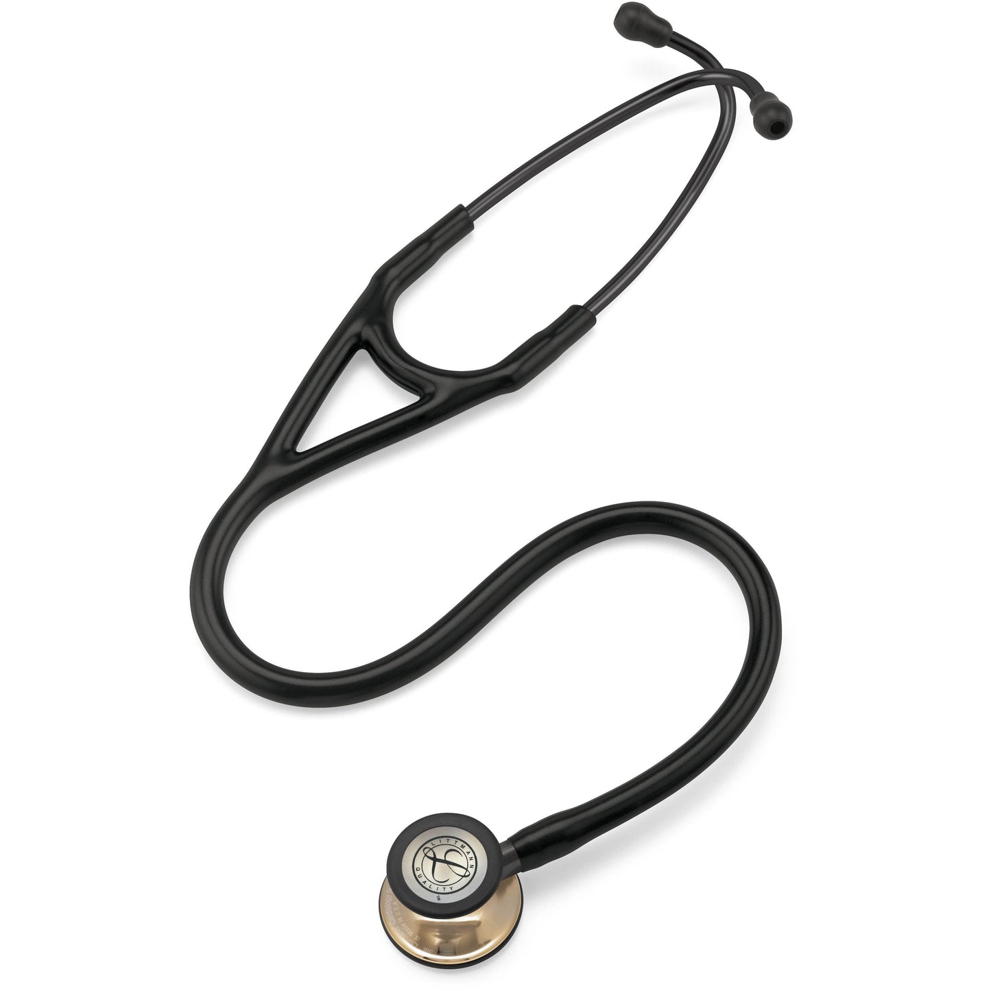 Littmann Cardiology IV Stethoscope: Black & Champagne-Finish 6179