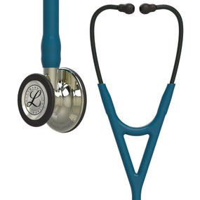 Littmann Cardiology IV Stethoscope: Champagne & Caribbean Blue 6190